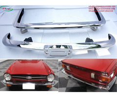Triumph TR6 (1974-1976) bumpers (With number license plate shield)