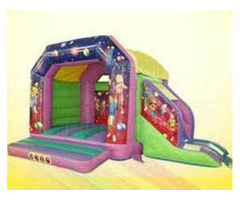 Disco Themed Bouncy Castle with Side Slide