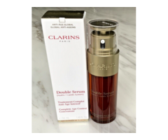 Clarins Double Serum 1.6 fl oz Face Treatment | 50mL - FRESH Batch - Exp. 2028